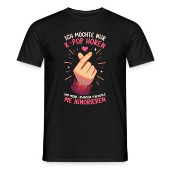 K-Pop Coréen Kpop Culture Kpop Corée du Sud Danse - T-shirt homme - noir - Devant - AI Model Male 178 light (178cm)