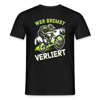 Mountainbiker Fahrradliebhaber Radfahrer Radfahren - Männer T-Shirt - Schwarz - Vorne - AI Model Male 178 light (178cm)