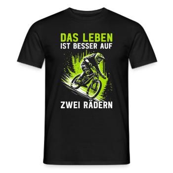 Mountainbiker Fahrradliebhaber Radfahrer Radfahren - Männer T-Shirt - Schwarz - Vorne - AI Model Male 178 light (178cm)