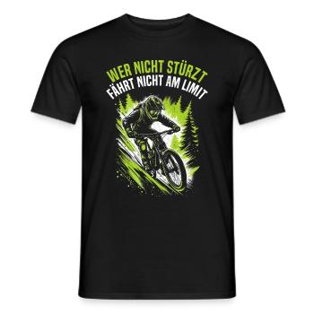 Mountainbiker Fahrradliebhaber Radfahrer Radfahren - Männer T-Shirt - Schwarz - Vorne - AI Model Male 178 light (178cm)
