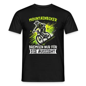 Mountainbiker Fahrradliebhaber Radfahrer Radfahren - Männer T-Shirt - Schwarz - Vorne - AI Model Male 178 light (178cm)