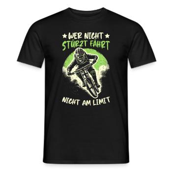 Mountainbiker Fahrradliebhaber Radfahrer Radfahren - Männer T-Shirt - Schwarz - Vorne - AI Model Male 178 light (178cm)