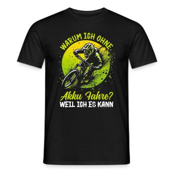 Mountainbiker Fahrradliebhaber Radfahrer Radfahren - Männer T-Shirt - Schwarz - Vorne - AI Model Male 178 light (178cm)