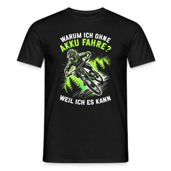 Mountainbiker Fahrradliebhaber Radfahrer Radfahren - Männer T-Shirt - Schwarz - Vorne - AI Model Male 178 light (178cm)