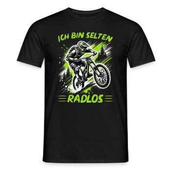 Mountainbiker Fahrradliebhaber Radfahrer Radfahren - Männer T-Shirt - Schwarz - Vorne - AI Model Male 178 light (178cm)