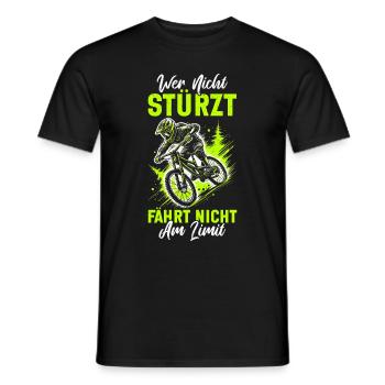 Mountainbiker Fahrradliebhaber Radfahrer Radfahren - Männer T-Shirt - Schwarz - Vorne - AI Model Male 178 light (178cm)