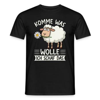 Allez, qu’est-ce que je veux des moutons qui soit plus motivant - T-shirt homme - noir - Devant - AI Model Male 178 light (178cm)
