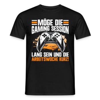 Gaming Gamer Gamer Video Player Console PC Gaming - Men's T-Shirt - black - Front - AI Model Male 178 light (178cm)