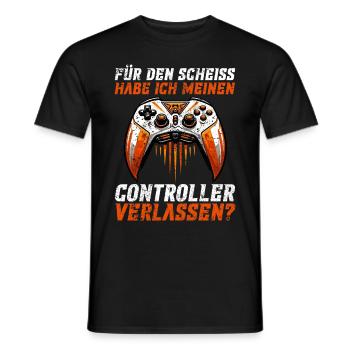 Gaming Gamer Gamer Video Player Console PC Gaming - Men's T-Shirt - black - Front - AI Model Male 178 light (178cm)