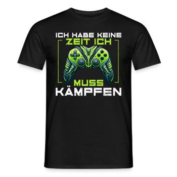 Gaming Gamer Gamer Video Player Console PC Gaming - Men's T-Shirt - black - Front - AI Model Male 178 light (178cm)