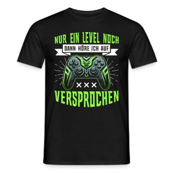 Gaming Gamer Gamer Video Player Console PC Gaming - Men's T-Shirt - black - Front - AI Model Male 178 light (178cm)
