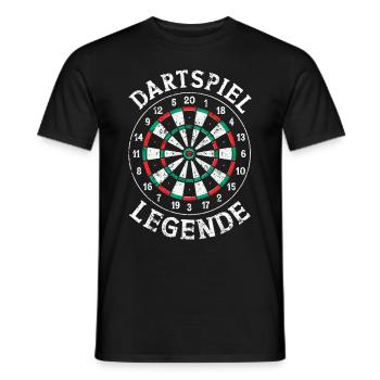 Fléchettes Jeu de fléchettes Jeu de fléchettes Jeu de fléchettes - T-shirt homme - noir - Devant - AI Model Male 178 light (178cm)