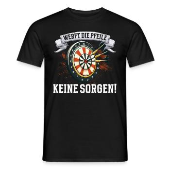 Fléchettes Jeu de fléchettes Jeu de fléchettes Jeu de fléchettes - T-shirt homme - noir - Devant - AI Model Male 178 light (178cm)