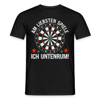 Fléchettes Jeu de fléchettes Jeu de fléchettes Jeu de fléchettes - T-shirt homme - noir - Devant - AI Model Male 178 light (178cm)