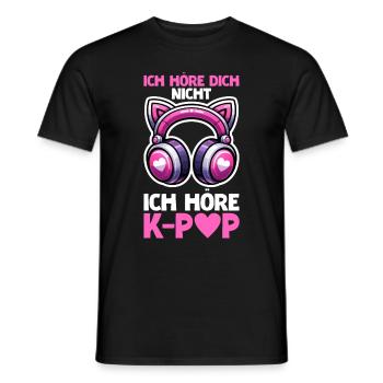 K-Pop Koreanischer Musik Kpop Fans Kdrama - Männer T-Shirt - Schwarz - Vorne - AI Model Male 178 light (178cm)