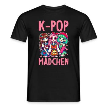 K-Pop Koreanischer Musik Kpop Fans Kdrama - Männer T-Shirt - Schwarz - Vorne - AI Model Male 178 light (178cm)