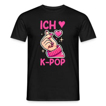 K-Pop Koreanischer Musik Kpop Fans Kdrama - Männer T-Shirt - Schwarz - Vorne - AI Model Male 178 light (178cm)