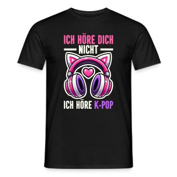 K-Pop Koreanischer Musik Kpop Fans Kdrama - Männer T-Shirt - Schwarz - Vorne - AI Model Male 178 light (178cm)