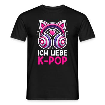 K-Pop Koreanischer Musik Kpop Fans Kdrama - Männer T-Shirt - Schwarz - Vorne - AI Model Male 178 light (178cm)