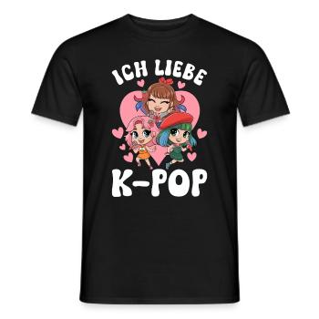 K-Pop Koreanischer Musik Kpop Fans Kdrama - Männer T-Shirt - Schwarz - Vorne - AI Model Male 178 light (178cm)