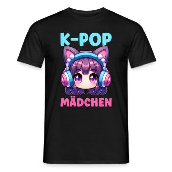 K-Pop Koreanischer Musik Kpop Fans Kdrama - Männer T-Shirt - Schwarz - Vorne - AI Model Male 178 light (178cm)