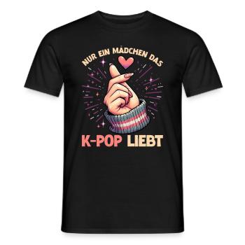 K-Pop Koreanischer Musik Kpop Fans Kdrama - Männer T-Shirt - Schwarz - Vorne - AI Model Male 178 light (178cm)