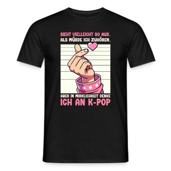 K-Pop Koreanischer Musik Kpop Fans Kdrama - Männer T-Shirt - Schwarz - Vorne - AI Model Male 178 light (178cm)