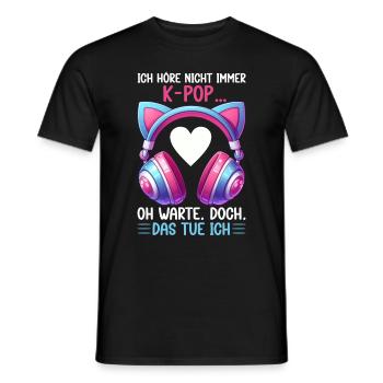 K-Pop Koreanischer Musik Kpop Fans Kdrama - Männer T-Shirt - Schwarz - Vorne - AI Model Male 178 light (178cm)