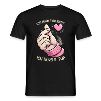 K-Pop Koreanischer Musik Kpop Fans Kdrama - Männer T-Shirt - Schwarz - Vorne - AI Model Male 178 light (178cm)