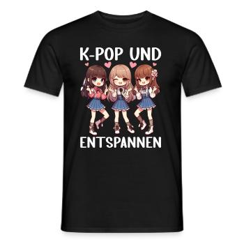 K-Pop Koreanischer Musik Kpop Fans Kdrama - Männer T-Shirt - Schwarz - Vorne - AI Model Male 178 light (178cm)