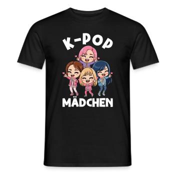 K-Pop Koreanischer Musik Kpop Fans Kdrama - Männer T-Shirt - Schwarz - Vorne - AI Model Male 178 light (178cm)