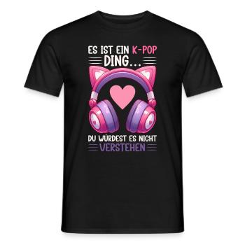 K-Pop Koreanischer Musik Kpop Fans Kdrama - Männer T-Shirt - Schwarz - Vorne - AI Model Male 178 light (178cm)