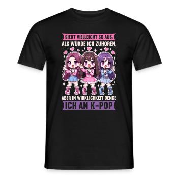 K-Pop Koreanischer Musik Kpop Fans Kdrama - Männer T-Shirt - Schwarz - Vorne - AI Model Male 178 light (178cm)