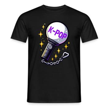 K-Pop Koreanischer Musik Kpop Fans Kdrama - Männer T-Shirt - Schwarz - Vorne - AI Model Male 178 light (178cm)