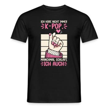 K-Pop Koreanischer Musik Kpop Fans Kdrama - Männer T-Shirt - Schwarz - Vorne - AI Model Male 178 light (178cm)