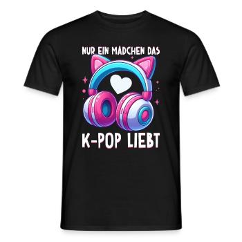 K-Pop Koreanischer Musik Kpop Fans Kdrama - Männer T-Shirt - Schwarz - Vorne - AI Model Male 178 light (178cm)