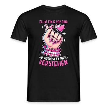 K-Pop Koreanischer Musik Kpop Fans Kdrama - Männer T-Shirt - Schwarz - Vorne - AI Model Male 178 light (178cm)