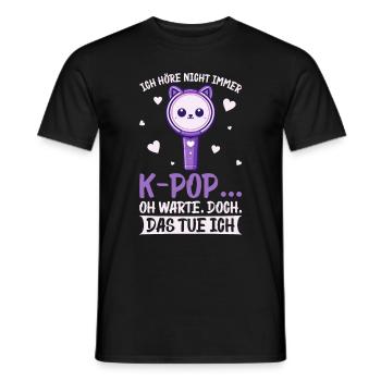 K-Pop Koreanischer Musik Kpop Fans Kdrama - Männer T-Shirt - Schwarz - Vorne - AI Model Male 178 light (178cm)