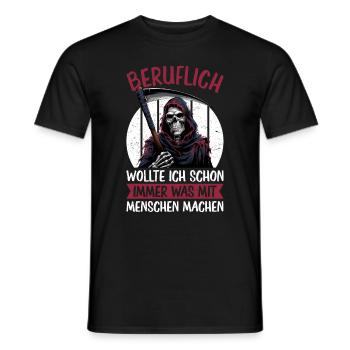 Sarcastique Grande Faucheuse Humour noir Noir - T-shirt homme - noir - Devant - AI Model Male 178 light (178cm)
