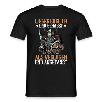 Vikings, Mythologie nordique, Dieux, Viking - T-shirt homme - noir - Devant - AI Model Male 178 light (178cm)