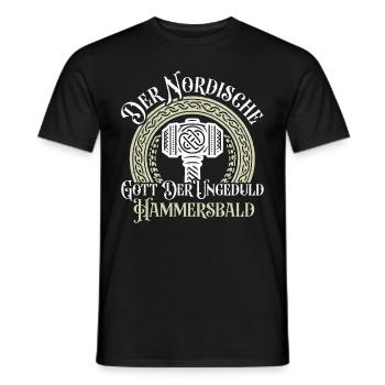 Vikings, Mythologie nordique, Dieux, Viking - T-shirt homme - noir - Devant - AI Model Male 178 light (178cm)