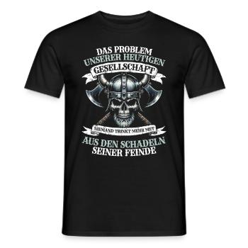 Vikings, Mythologie nordique, Dieux, Viking - T-shirt homme - noir - Devant - AI Model Male 178 light (178cm)