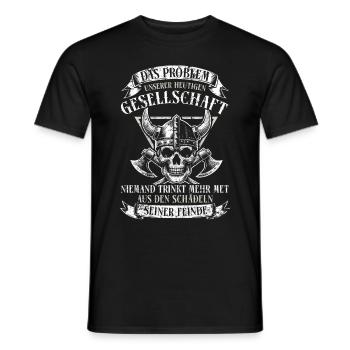 Vikings, Mythologie nordique, Dieux, Viking - T-shirt homme - noir - Devant - AI Model Male 178 light (178cm)