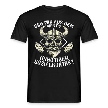 Vikings, Mythologie nordique, Dieux, Viking - T-shirt homme - noir - Devant - AI Model Male 178 light (178cm)
