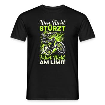Vététistes, amateurs de VTT, cyclisme - T-shirt homme - noir - Devant - AI Model Male 178 light (178cm)