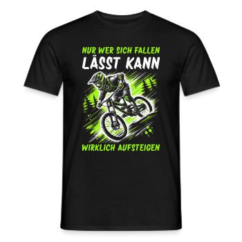 Vététistes, amateurs de VTT, cyclisme - T-shirt homme - noir - Devant - AI Model Male 178 light (178cm)