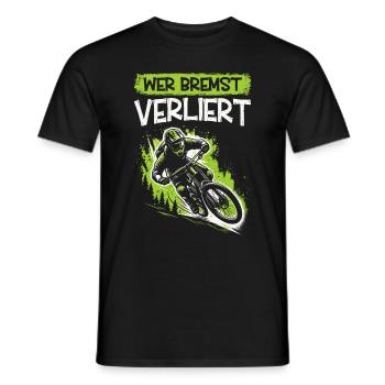 Vététistes, amateurs de VTT, cyclisme - T-shirt homme - noir - Devant - AI Model Male 178 light (178cm)
