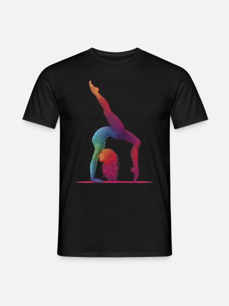 Gymnastique Gymnaste Gymnaste acrobatique - T-shirt homme - noir