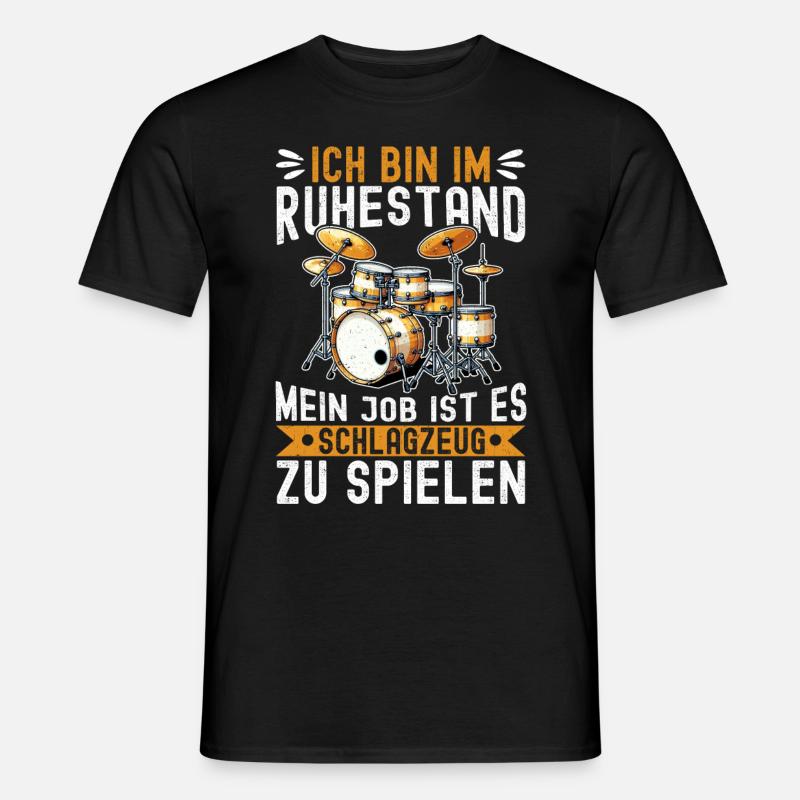 Drummer Drummer Percussion Musicians - Men's T-shirt - black