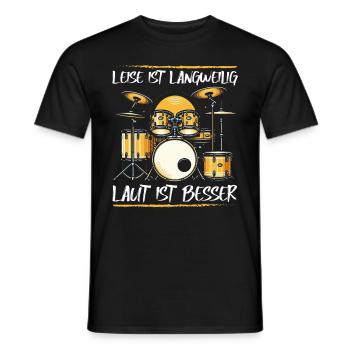 Drummer Drummer Percussion Musicians - Men's T-Shirt - black - Front - AI Model Male 178 light (178cm)